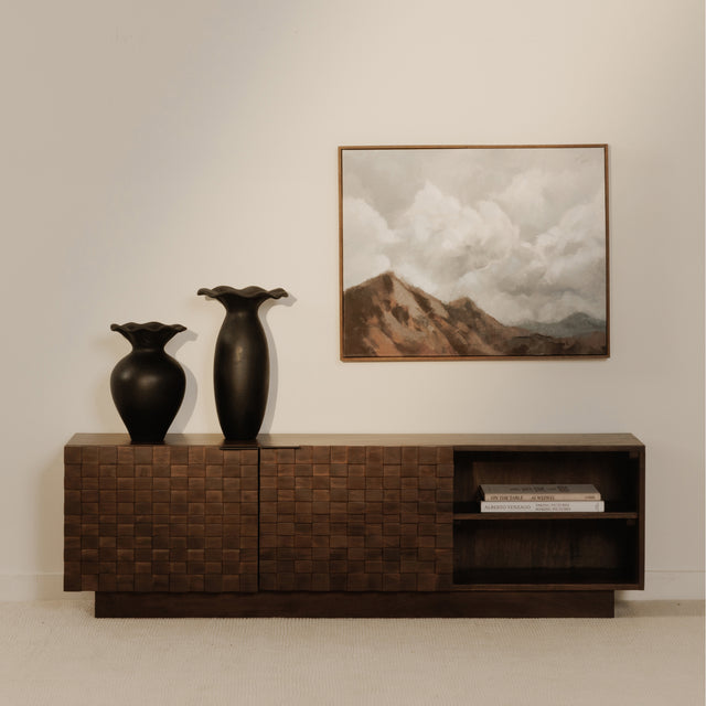EASTON MEDIA CABINET BROWN