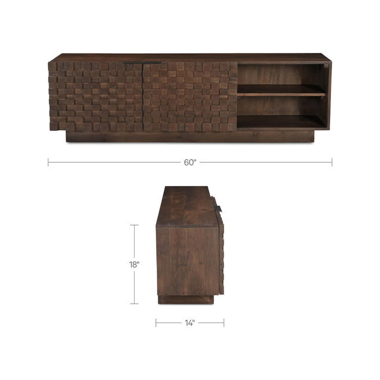 EASTON MEDIA CABINET BROWN