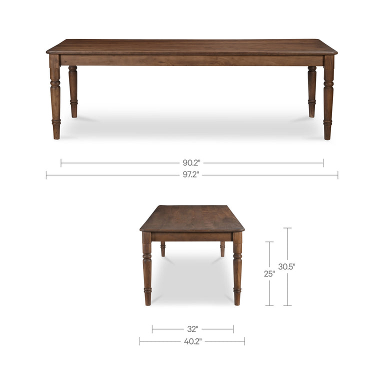 RUSSET DINING TABLE BROWN