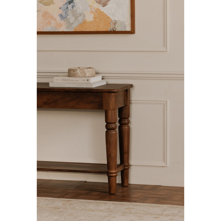 RUSSET CONSOLE TABLE BROWN