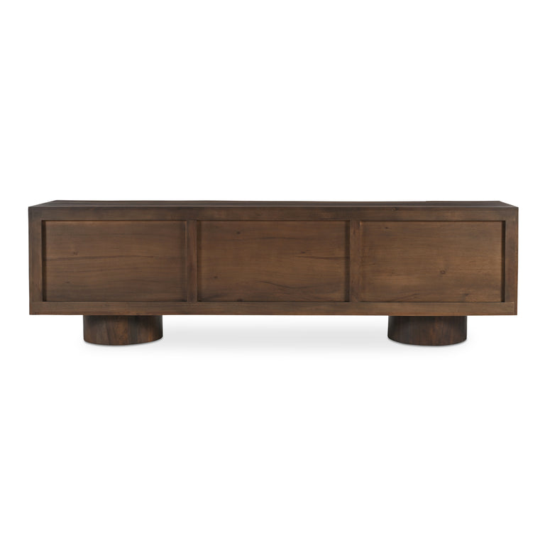 HADLEY MEDIA UNIT WARM BROWN