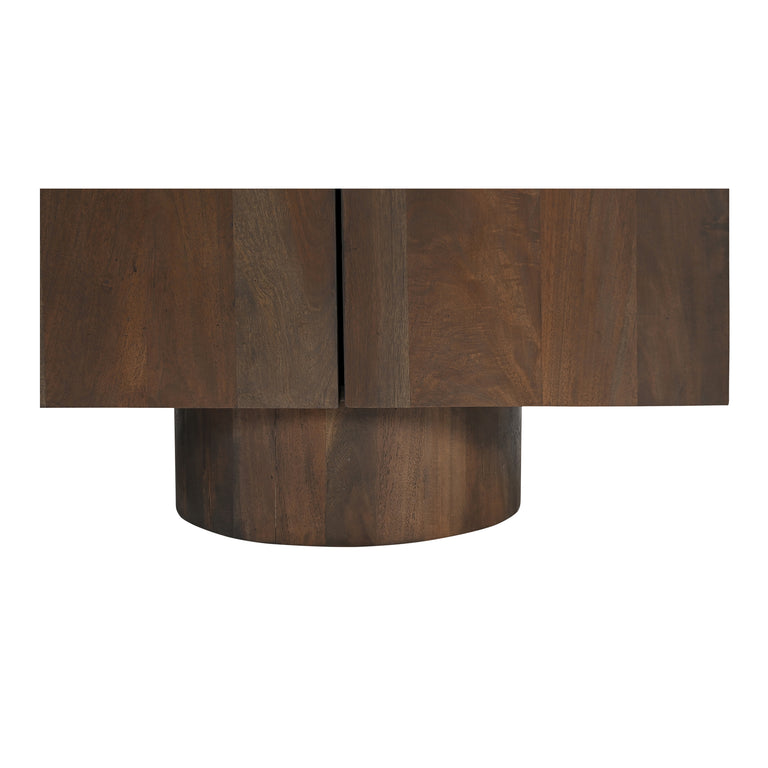 HADLEY MEDIA UNIT WARM BROWN