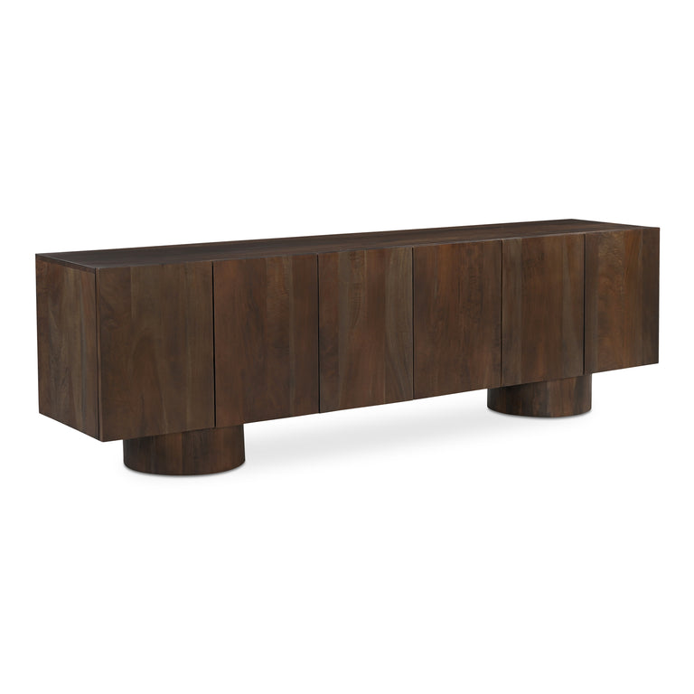 HADLEY MEDIA UNIT WARM BROWN