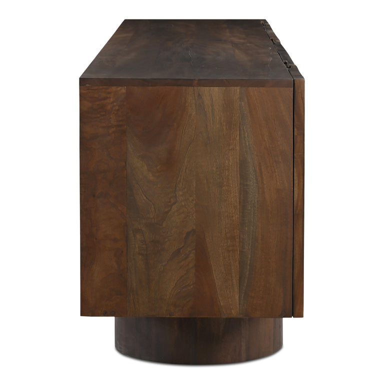 HADLEY MEDIA UNIT WARM BROWN