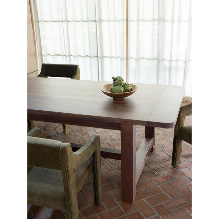 WILSON DINING TABLE LARGE WARM BROWN
