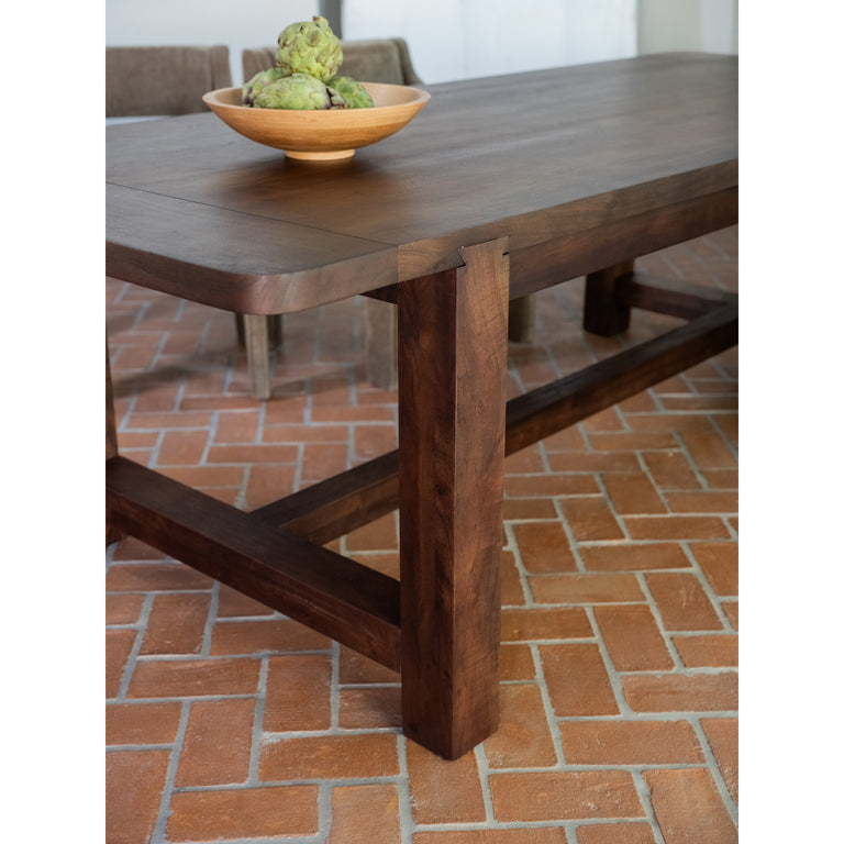 WILSON DINING TABLE LARGE WARM BROWN