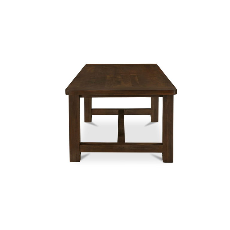 WILSON DINING TABLE LARGE WARM BROWN