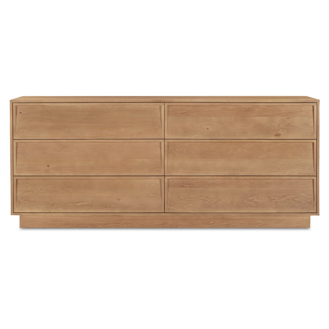 HUDSON 6 DRAWER DRESSER NATURAL