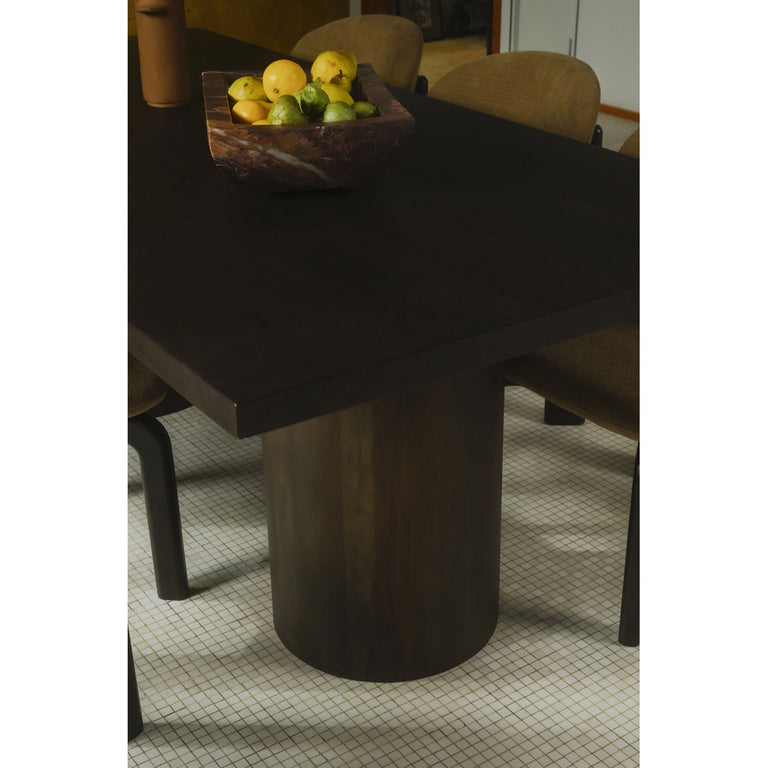 HADLEY DINING TABLE LARGE WARM BROWN