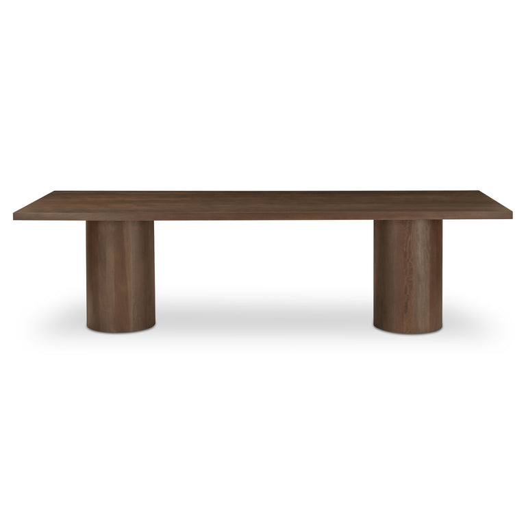HADLEY DINING TABLE LARGE WARM BROWN