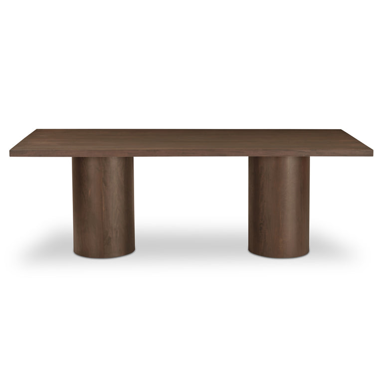 HADLEY DINING TABLE LARGE WARM BROWN