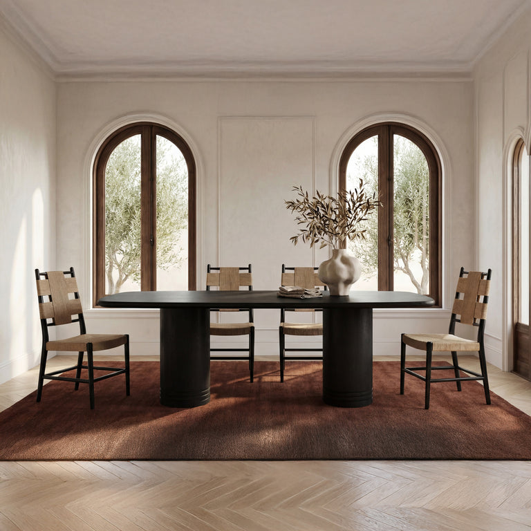 DAPHNE DINING TABLE LARGE BLACK
