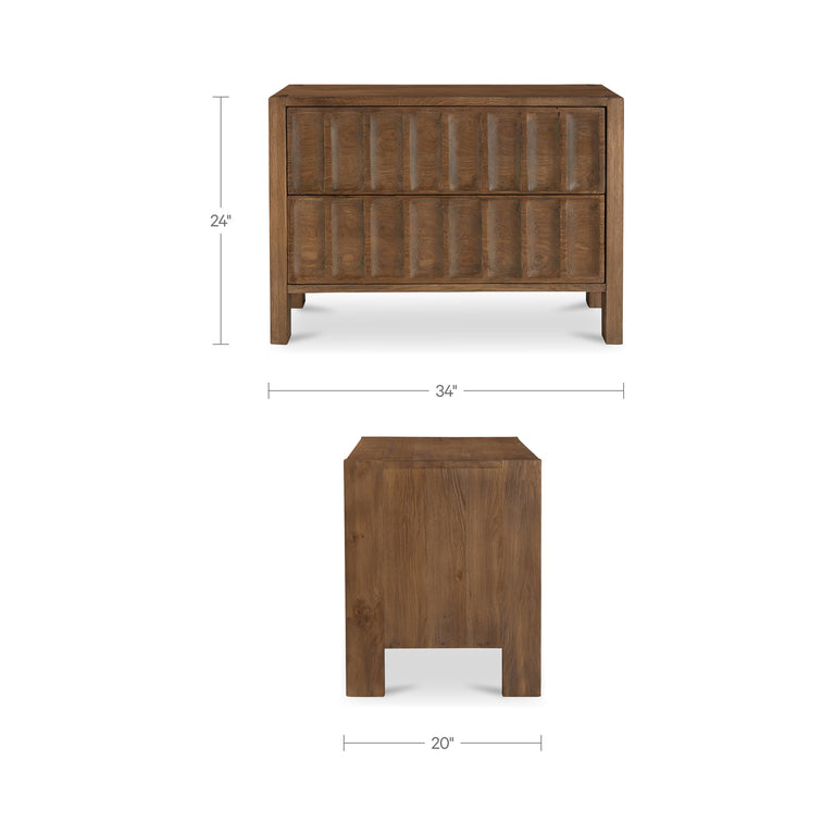 ROLAND NIGHTSTAND BROWN