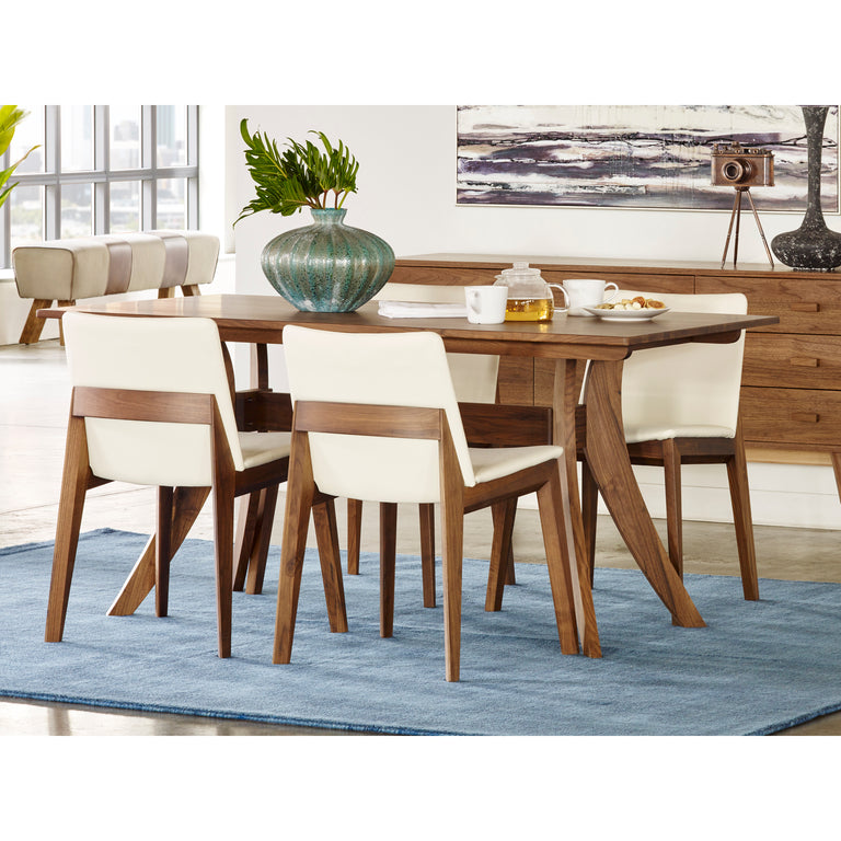 FLORENCE SMALL DINING TABLE BROWN