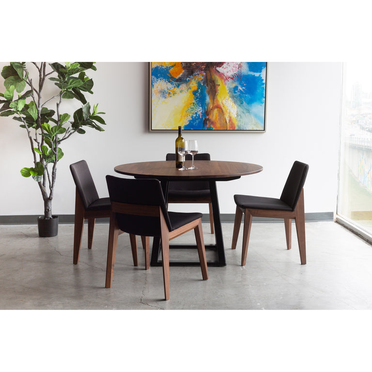 DECO DINING CHAIR BLACK- SET OF TWO