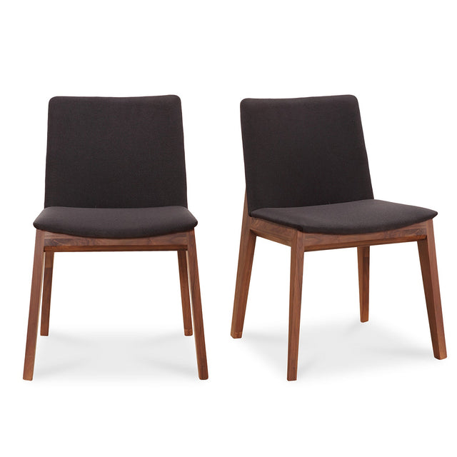 DECO DINING CHAIR BLACK- SET OF TWO