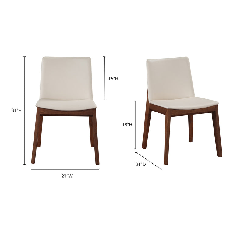 DECO DINING CHAIR BLACK- SET OF TWO