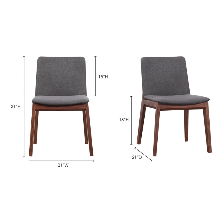 DECO DINING CHAIR BLACK- SET OF TWO