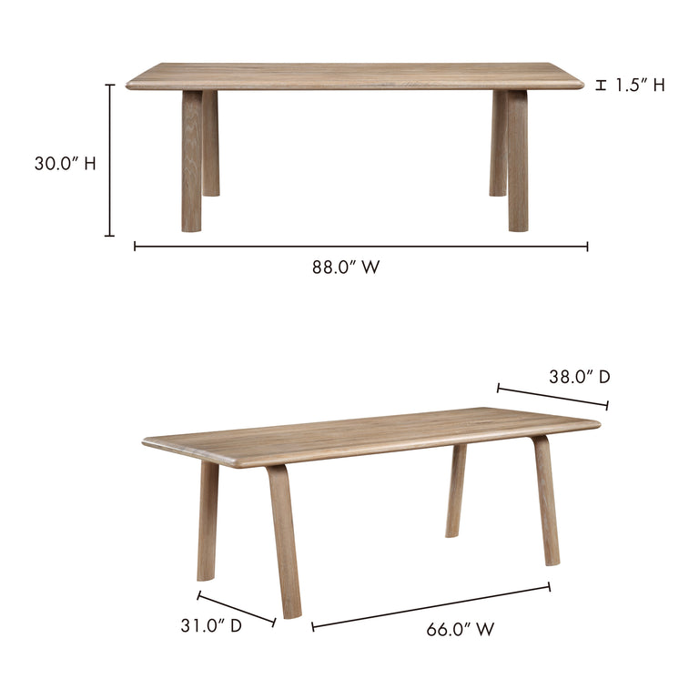MALIBU DINING TABLE WALNUT