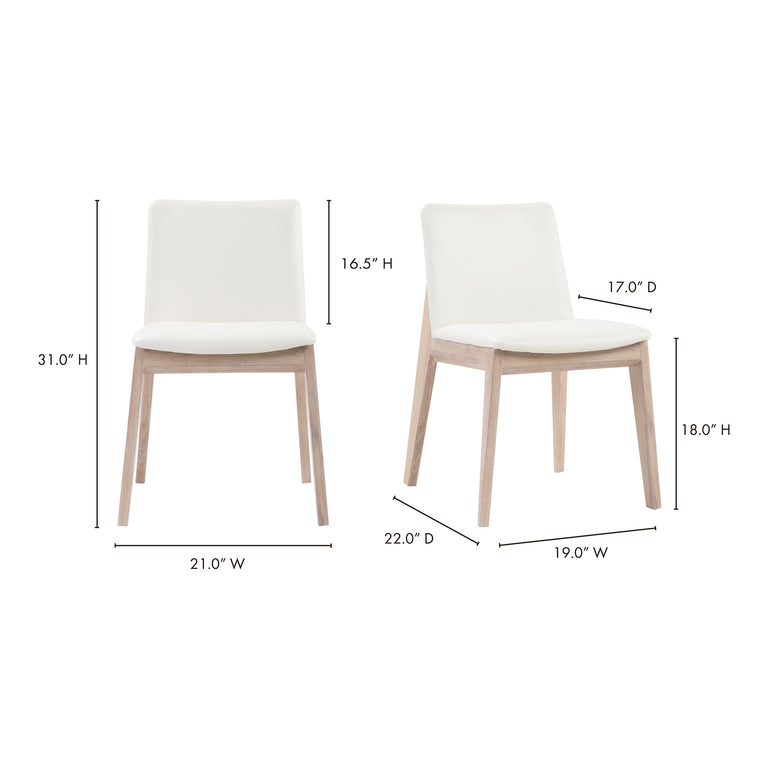 DECO DINING CHAIR BLACK- SET OF TWO