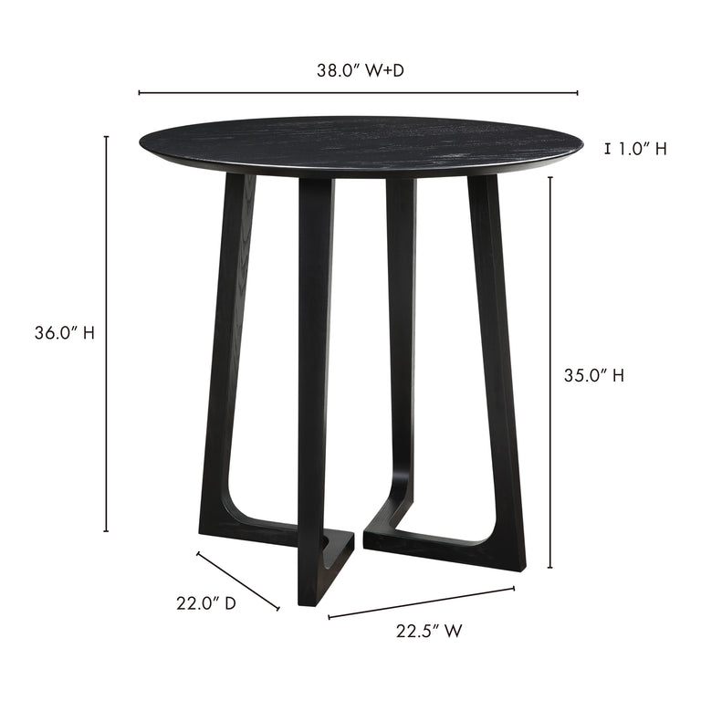 GODENZA COUNTER TABLE BLACK