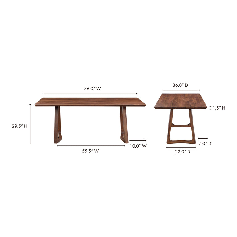 SILAS DINING TABLE BLACK ASH