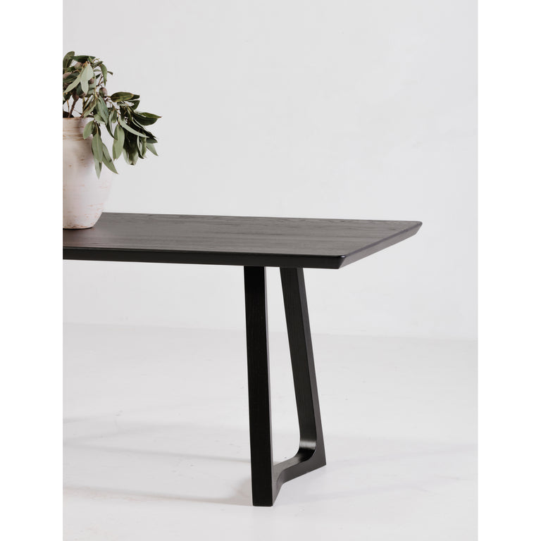 SILAS DINING TABLE BLACK ASH