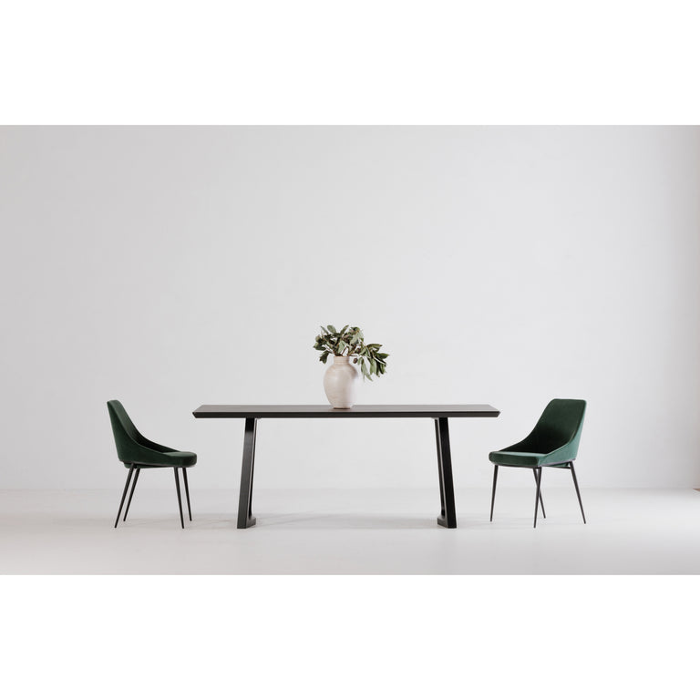 SILAS DINING TABLE BLACK ASH