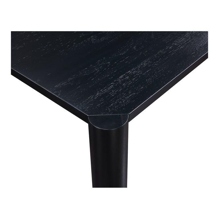 POST DINING TABLE SMALL OAK BLACK