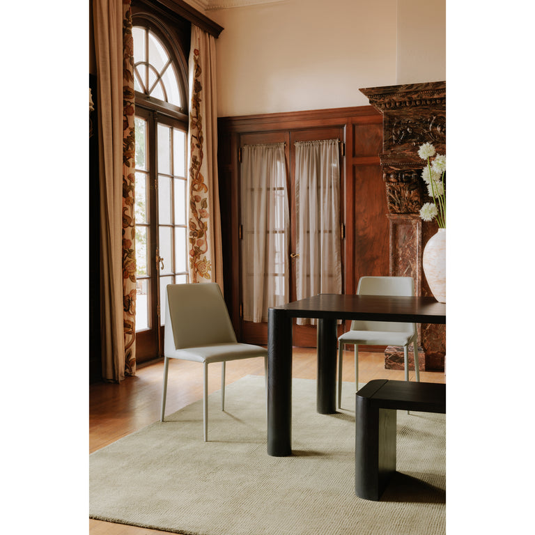 POST DINING TABLE SMALL OAK BLACK