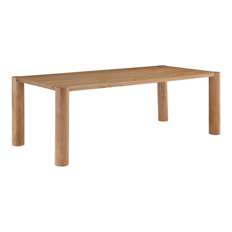 POST DINING TABLE SMALL OAK BLACK