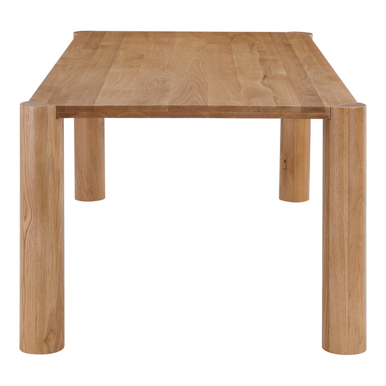 POST DINING TABLE SMALL OAK BLACK