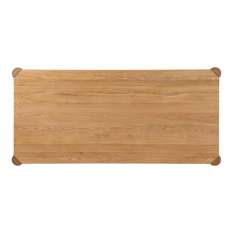 POST DINING TABLE SMALL OAK BLACK
