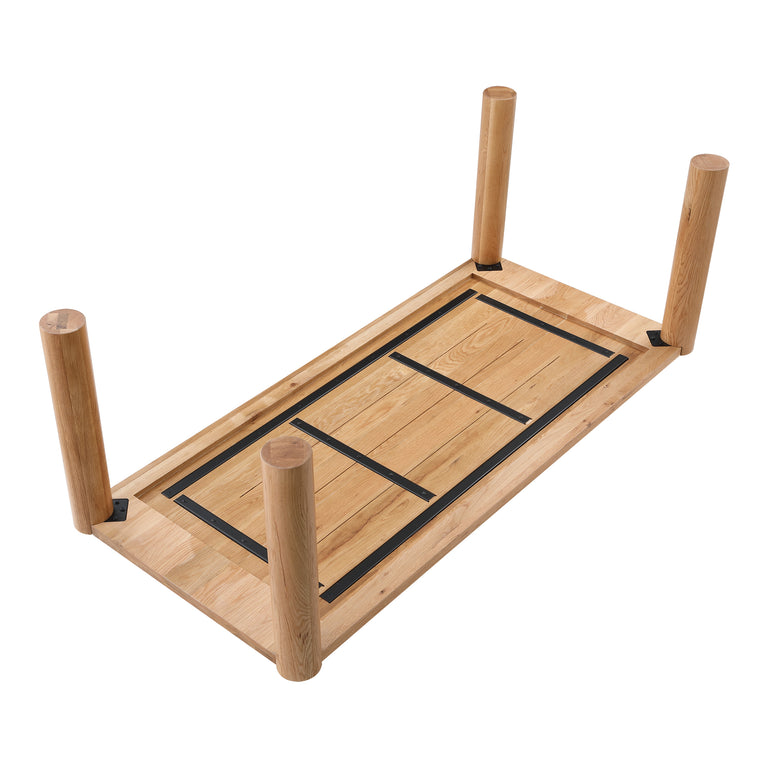 POST DINING TABLE SMALL OAK BLACK