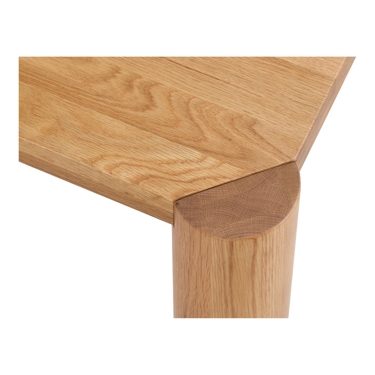 POST DINING TABLE SMALL OAK BLACK