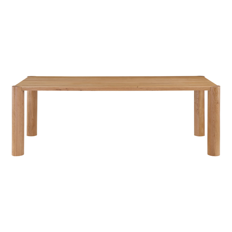 POST DINING TABLE SMALL OAK BLACK