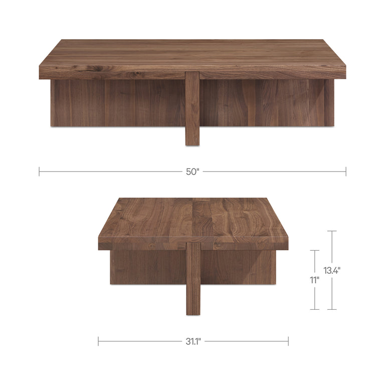 FOLKE COFFEE TABLE WALNUT