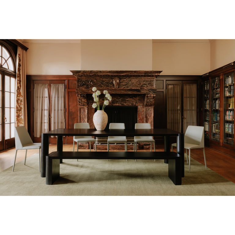 POST LARGE DINING BENCH BLACK
