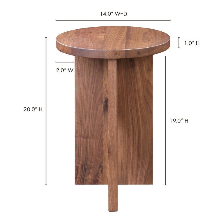GRACE ACCENT TABLE BLACK MARBLE