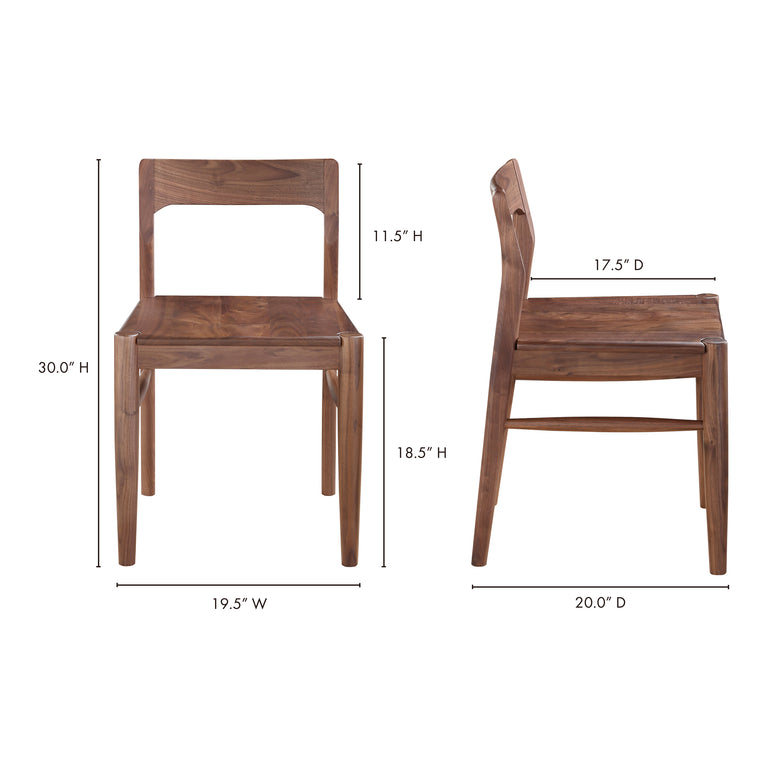 OWING DINING CHAIR BLACK - SET OF TWO