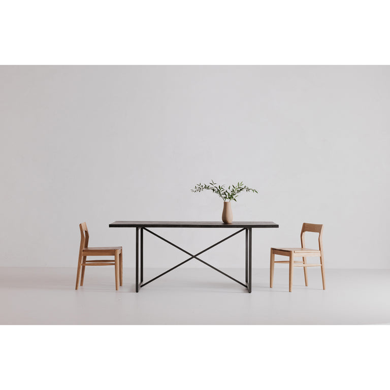 OWING DINING CHAIR BLACK - SET OF TWO