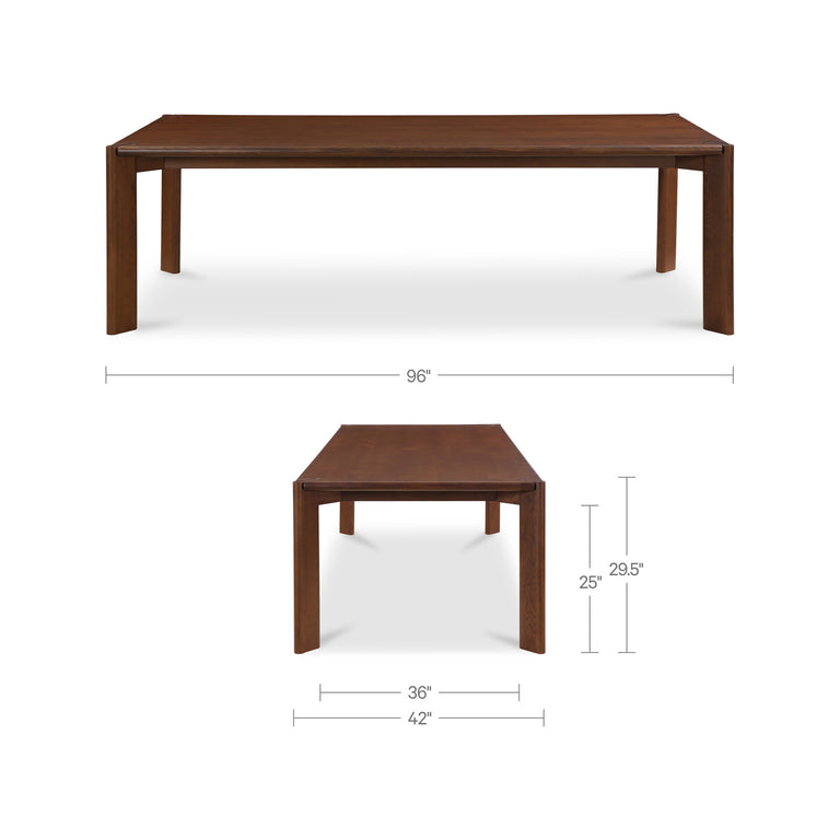 DAIFUKU LARGE DINING TABLE BRUSHED NATURAL OAK