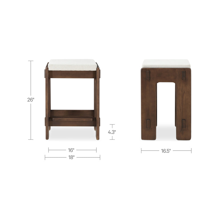 ASHBY COUNTER STOOL BROWN