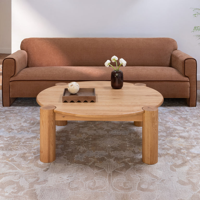 JACK COFFEE TABLE BRUSHED DARK BROWN