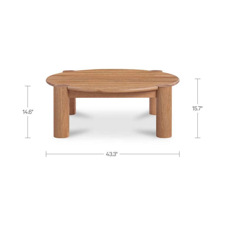 JACK COFFEE TABLE BRUSHED DARK BROWN