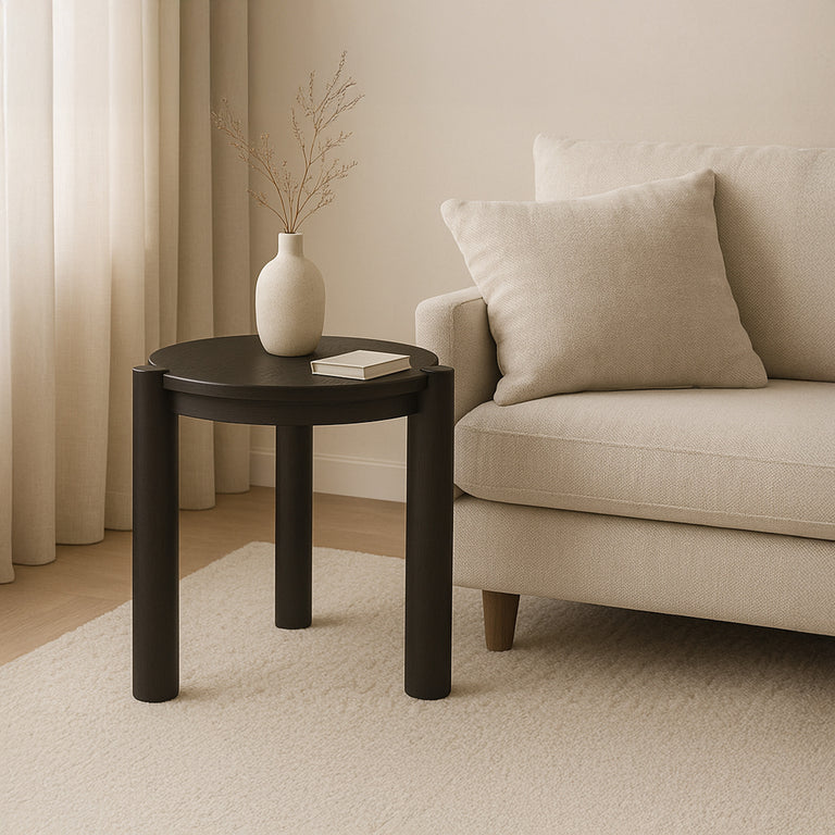 JACK SIDE TABLE BRUSHED DARK BROWN