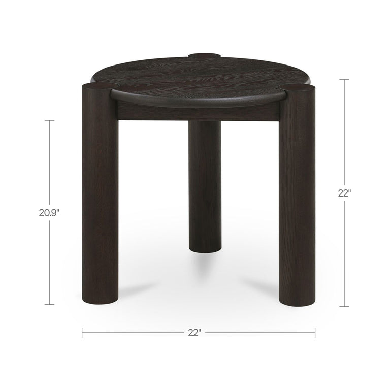 JACK SIDE TABLE BRUSHED DARK BROWN