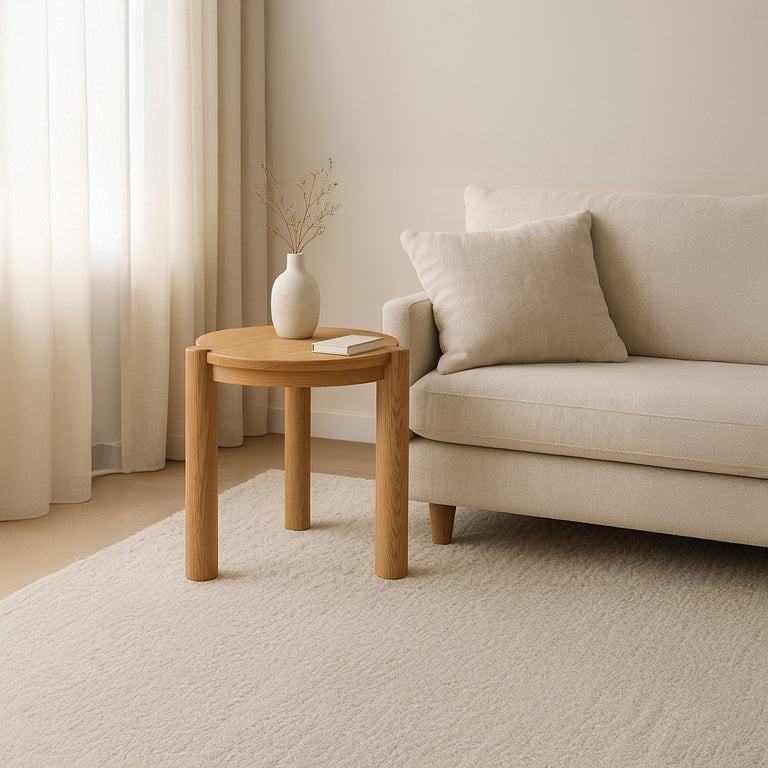 JACK SIDE TABLE BRUSHED DARK BROWN