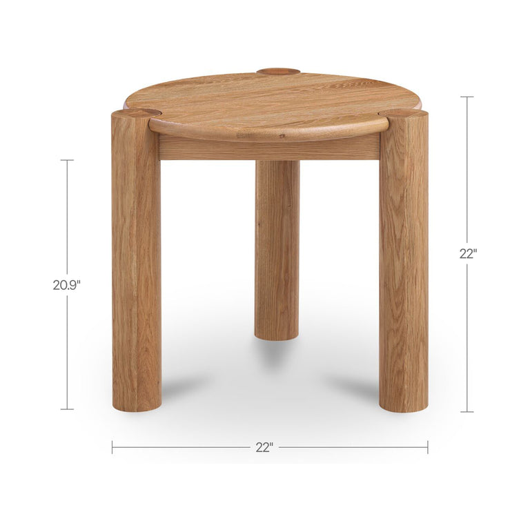 JACK SIDE TABLE BRUSHED DARK BROWN