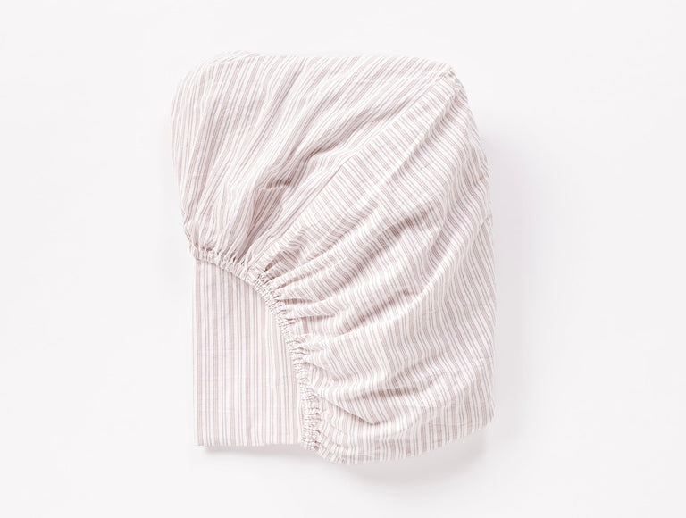 ORGANIC CRINKLED PERCALE FITTED SHEET